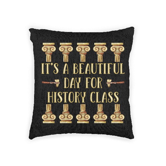 History Teacher Woven Pillows