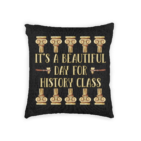 History Teacher Woven Pillows