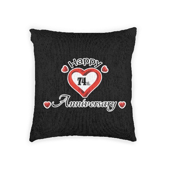 anniversary 74th Woven Pillows
