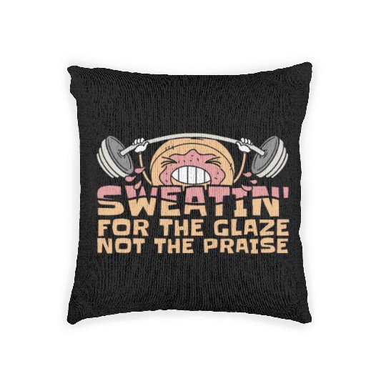 Fitness Donut Donut Gym Woven Pillows