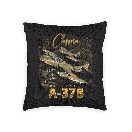 Cessna A-37 Dragonfly American Light Attack Plane Woven Pillows