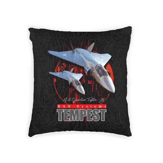 BAE Systems Tempest Next-Generation Fighter Jet Woven Pillows
