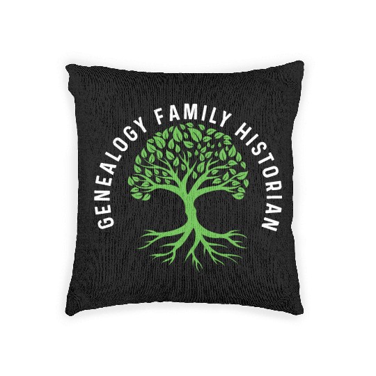 Genealogy Family Historian Archaeologist Gift Woven Pillows