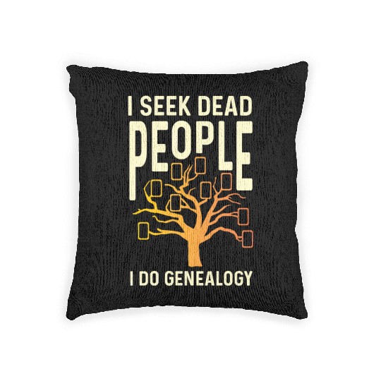 I Do Genealogy Archivist Gift Woven Pillows