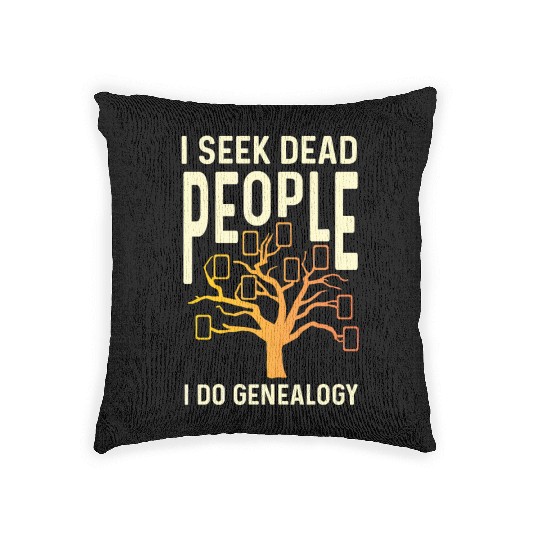 I Do Genealogy Archivist Gift Woven Pillows