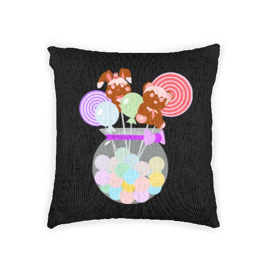 CIRCUS IN SPRING: CIRCUS CANDY JAR Woven Pillows