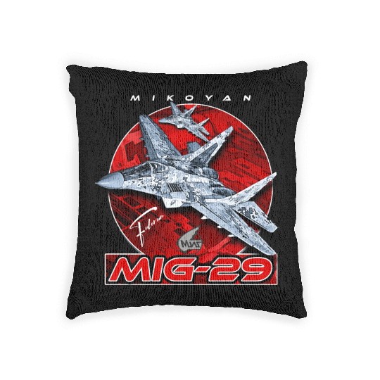 MIG-29 Soviet Union Air Superiority Jet Fighter Woven Pillows