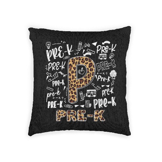Leopard Print Pre K Woven Pillows