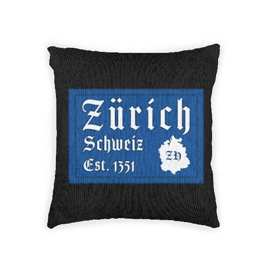 Zürich Switzerland Woven Pillows