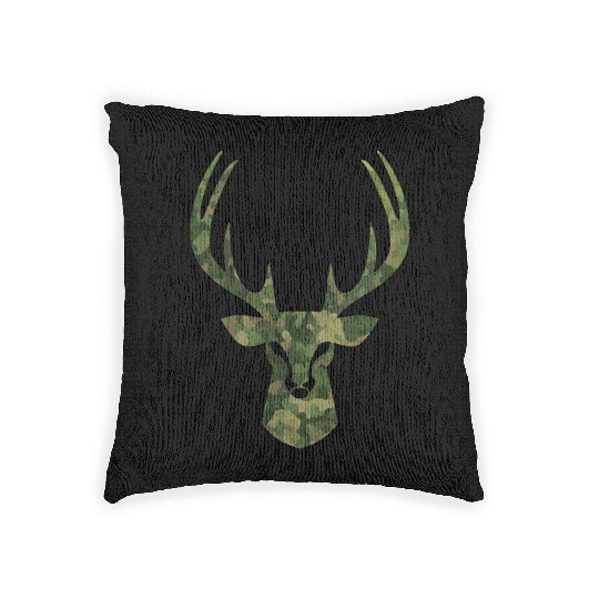 Deer Hunter Tree camouflage Woven Pillows