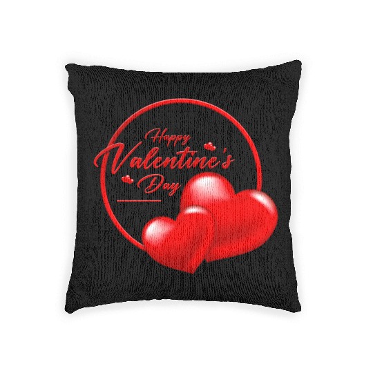 Valentine's Day. Woven Pillows