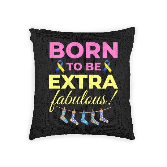 Down Syndrome Awareness Extra Fabulous Woven Pillows
