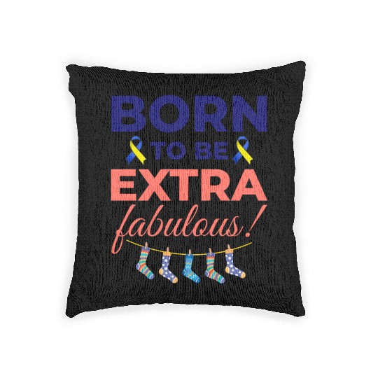 Down Syndrome Awareness Extra Fabulous Woven Pillows