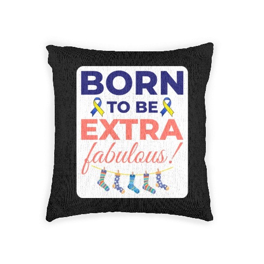 Down Syndrome Awareness Extra Fabulous Woven Pillows