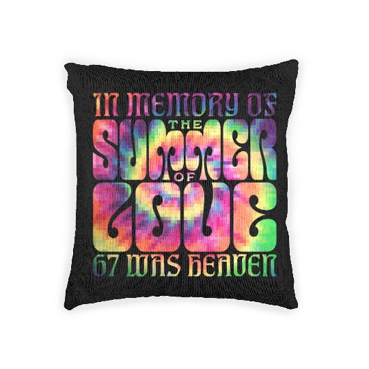 Summer of Love 1967 Woven Pillows