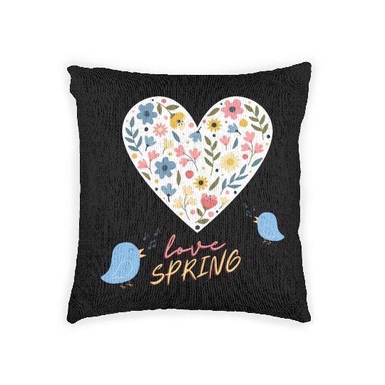 Love spring Woven Pillows