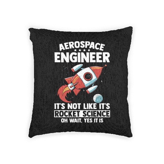 Aerospace Engineer Rocket Science Gift Woven Pillows
