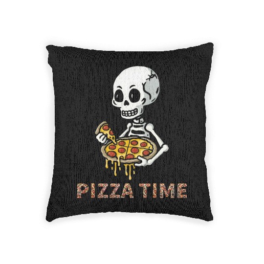 Cheesy Laughs: Pizza Apparel Woven Pillows