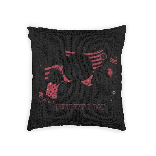 history of us presidents day Woven Pillows