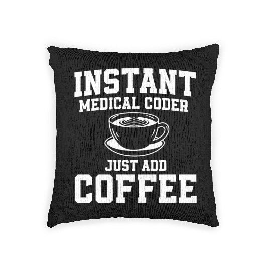 Medical Coder Coffee Woven Pillows