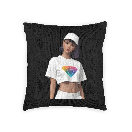 Girlfriend/wife material Woven Pillows