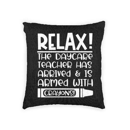 Daycare Teacher Gift Daycare Provider Woven Pillows