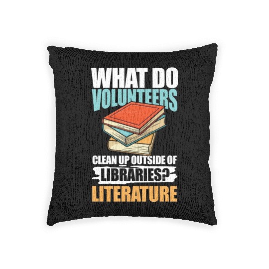 What Do VolunMotivers Libraries Literature Woven Pillows