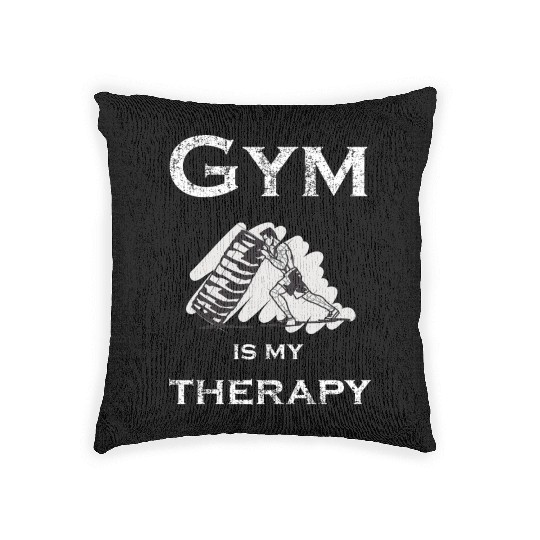 Gym is my therapy Fitness Training Body Woven Pillows