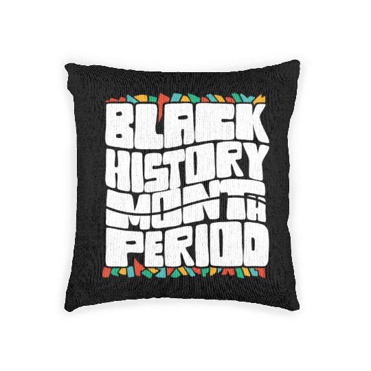 Black History Month Period African American Pride Woven Pillows