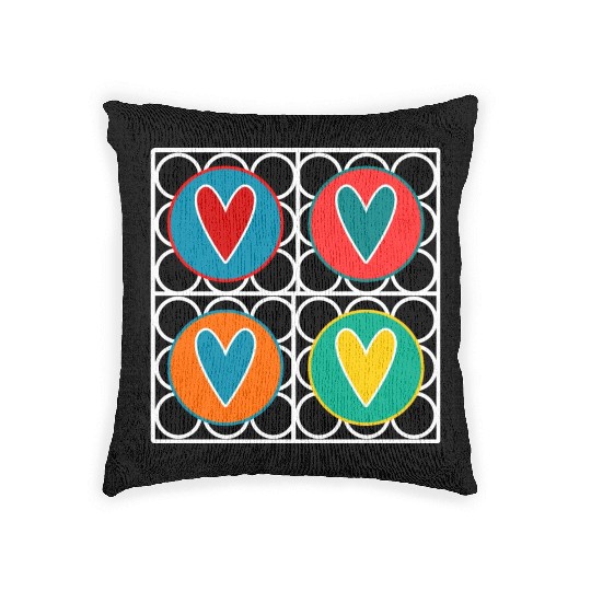 HEART. COUPLE. JUST MARRIED. Bachelorette party. VALENTINE'S DAY. Woven Pillows