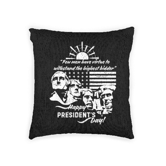 Presidents Day USA Woven Pillows