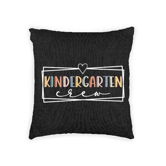 Kindergarten crew Kinder Teacher Team Kinder squad Woven Pillows