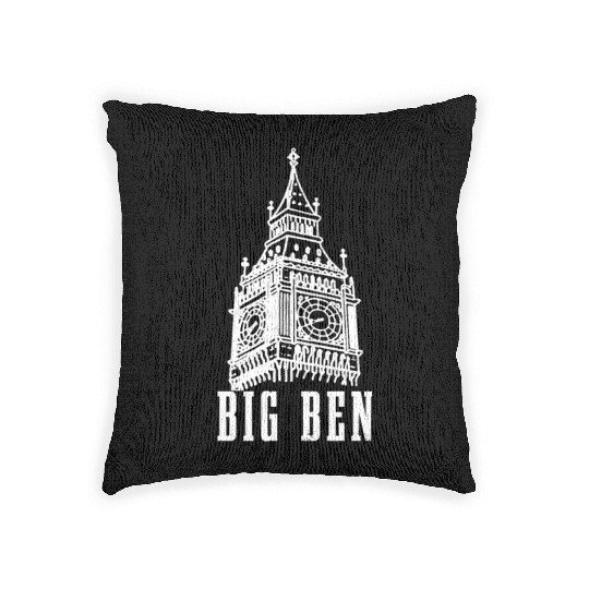Big Ben London England UK Souvenir Gift Woven Pillows