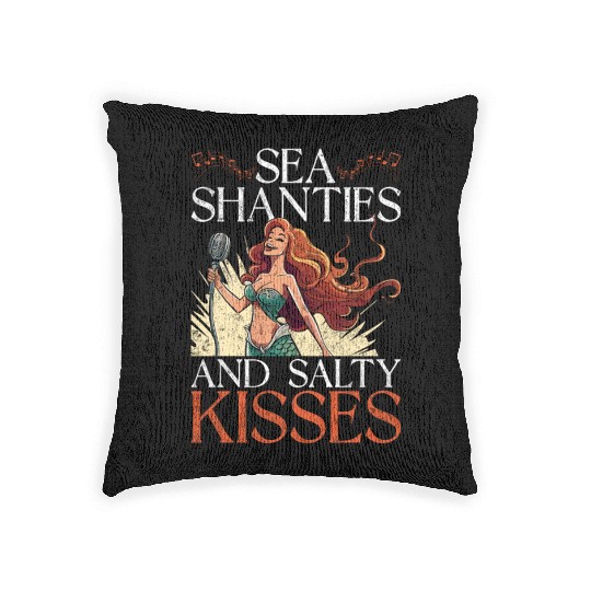 Sea Shanty Sea Shanties & Salty Kisses Woven Pillows