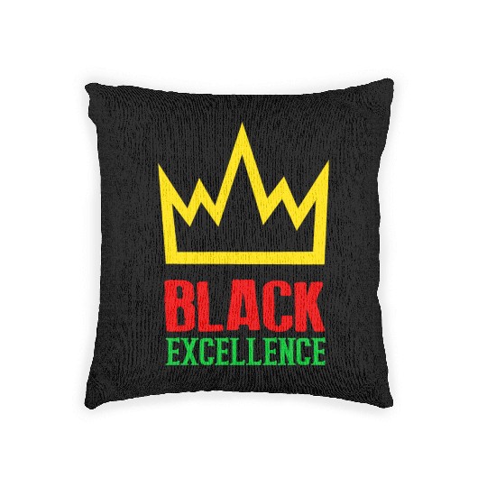 Black Excellence Woven Pillows