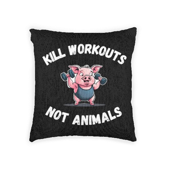 Workout Pig Woven Pillows