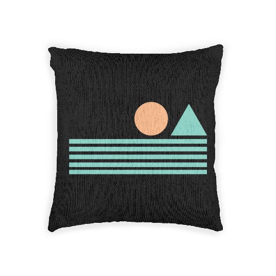 Retro Sunrise Woven Pillows