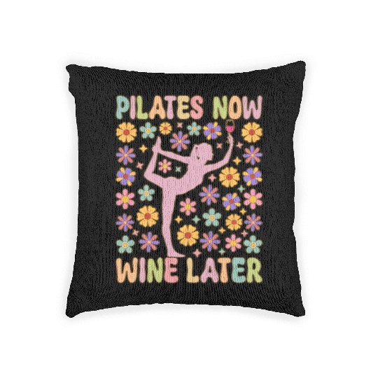 Instructor Yoga Exercise Wine Lover Woven Pillows