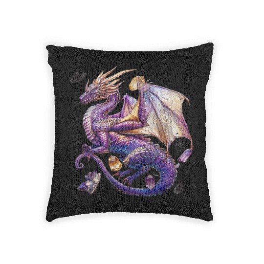 The Jeweled Dragon Woven Pillows