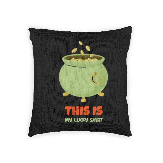 St. Patrick's Day - Pot of Gold Woven Pillows