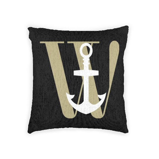 Wanchor W Anchor Essential,Hunter, pirate, ship Woven Pillows