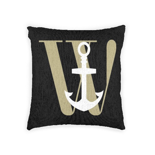 Wanchor W Anchor Essential,Hunter, pirate, ship Woven Pillows