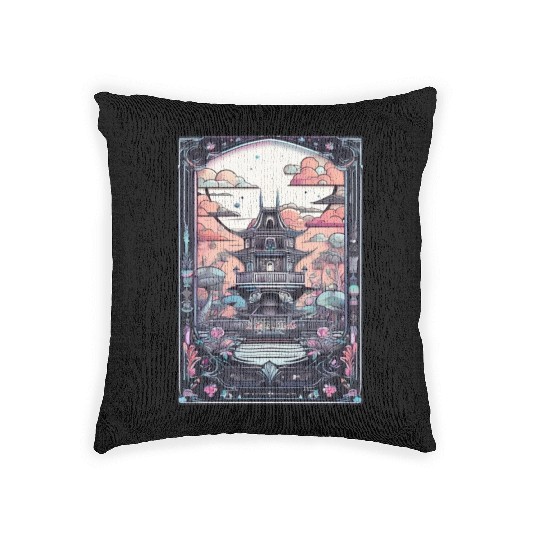 Paradise landscape for those who love landscape an Woven Pillows