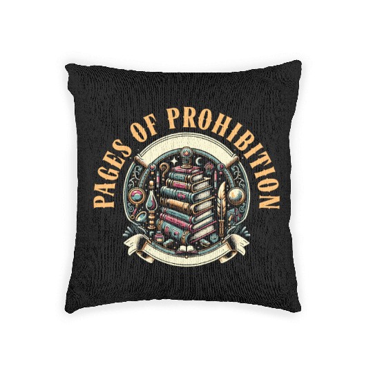 Read Banned Books Bookworm Book Lover Literature Woven Pillows