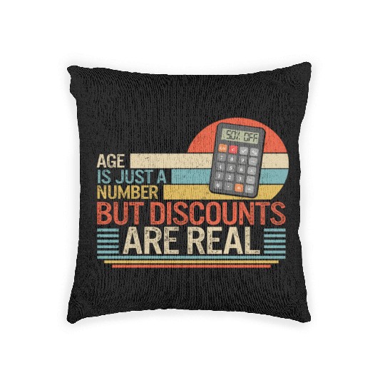 Retirement Woven Pillows, Age Is Just A Number But