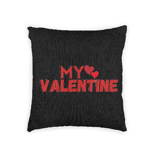 My Valentine Design In Red Woven Pillows