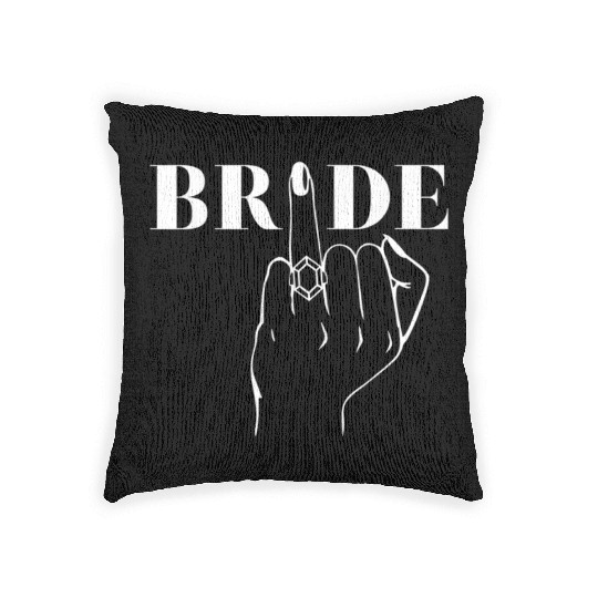 Bride Ring Finger Wedding Woven Pillows