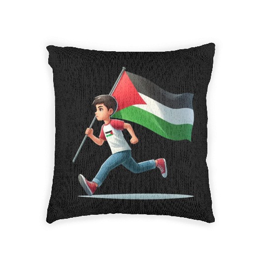 Free Palestine Woven Pillows