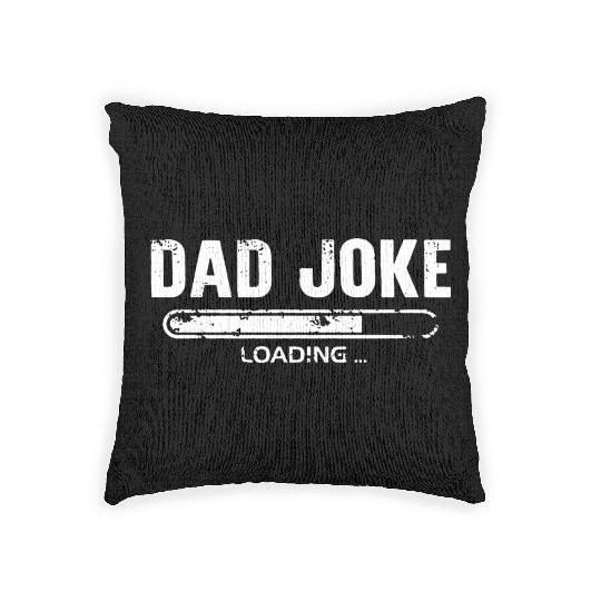 Dad Joke Loading Woven Pillows