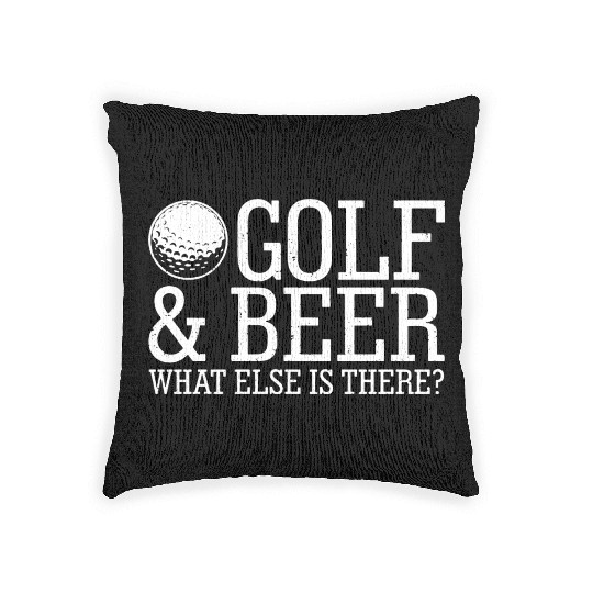 Golf Beer What Else Is There Woven Pillows